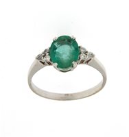 Anello Soranzo Gioielli Donna Pietre Preziose in Oro bianco Smeraldo 1.70 Ct NP10324738 - NP10324738